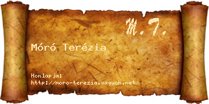 Móró Terézia névjegykártya